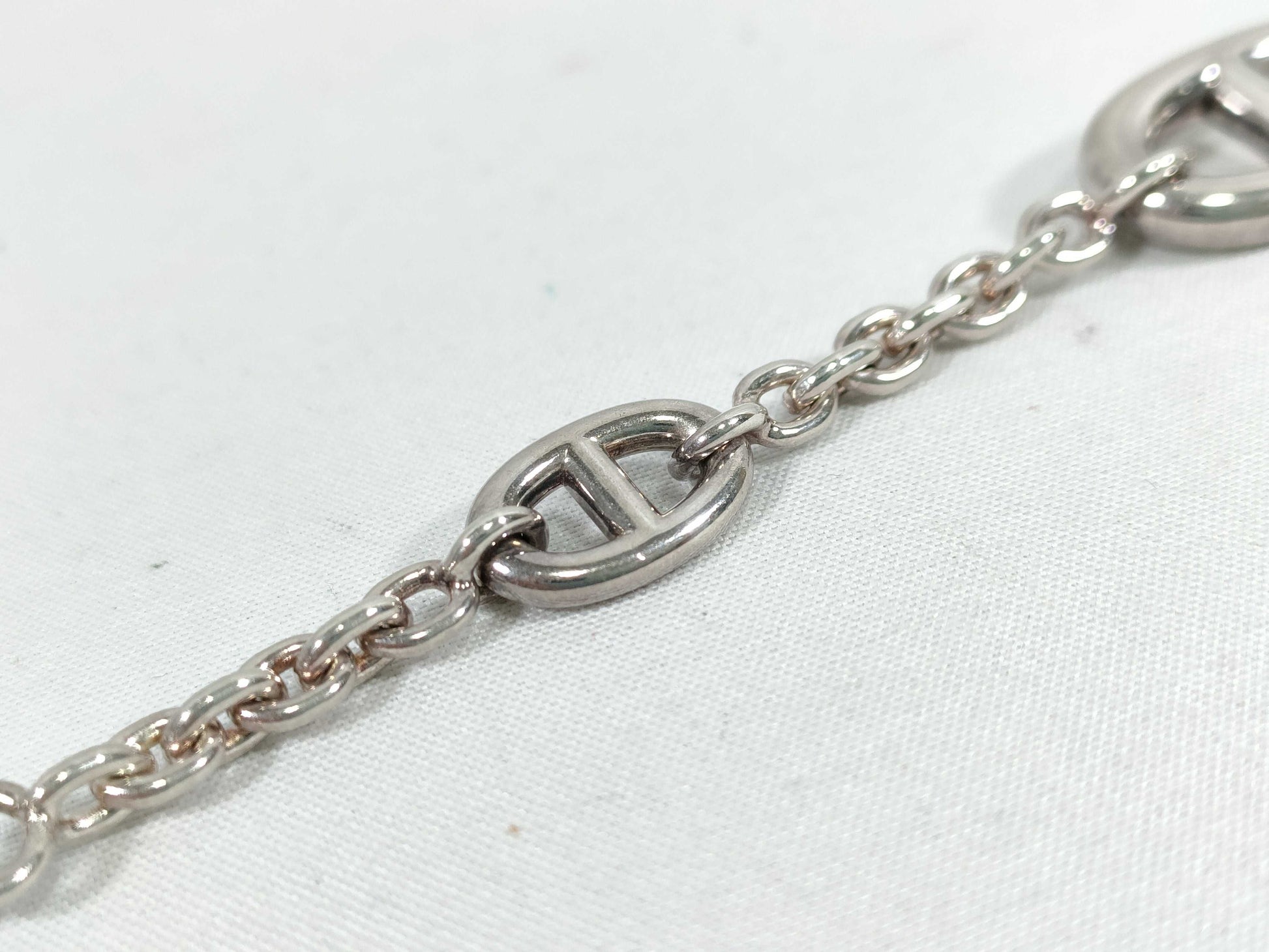 HERMES HERMES Sterling Silver Bracelet Farandoule SV925 LG Bracelet/Bangle