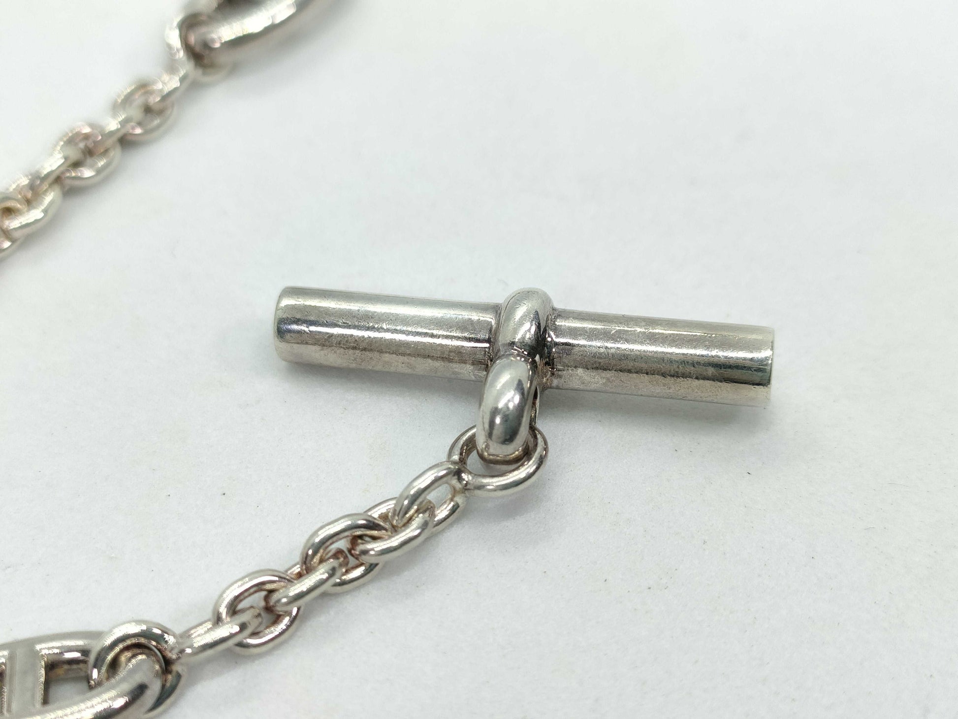 HERMES HERMES Sterling Silver Bracelet Farandoule SV925 LG Bracelet/Bangle