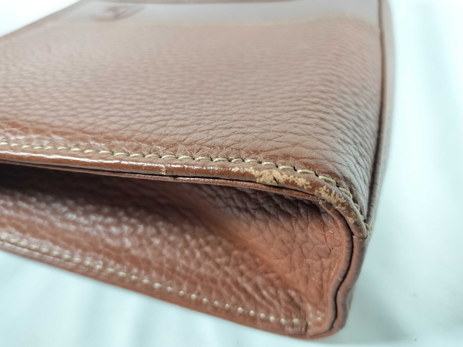 (10309_0109) BURBERRY Leather Second Bag Brown Second Bag