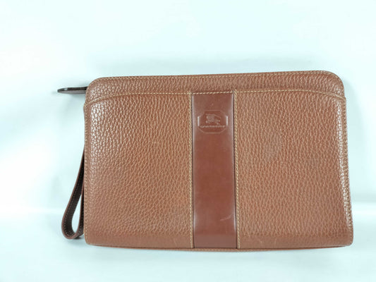 (10309_0109) BURBERRY Leather Second Bag Brown Second Bag