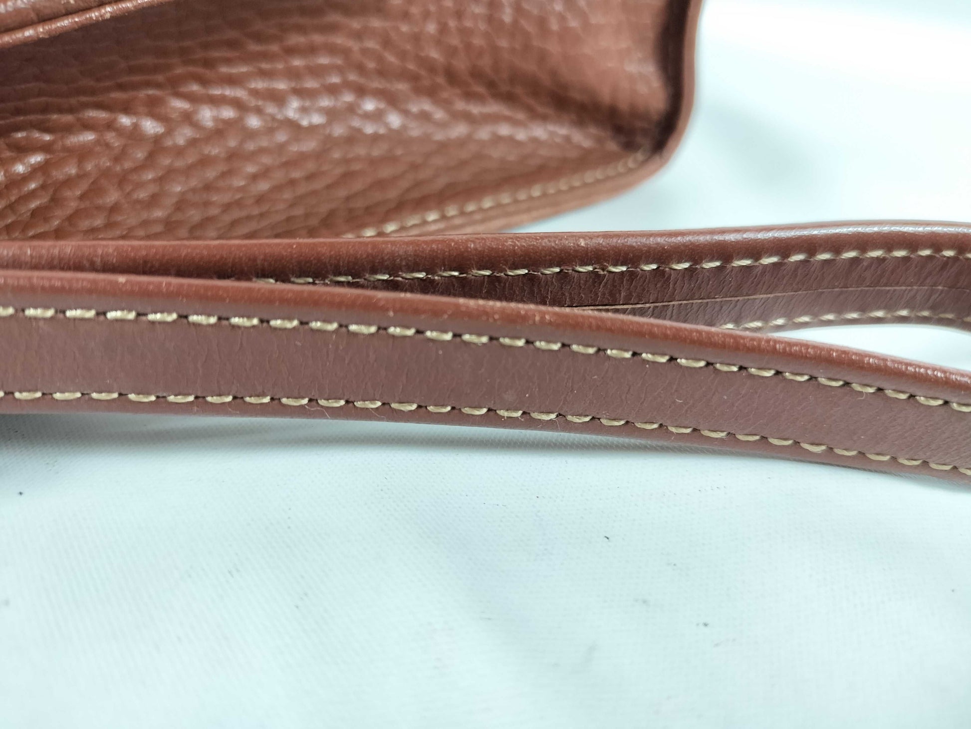 (10309_0109) BURBERRY Leather Second Bag Brown Second Bag