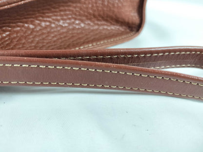 (10309_0109) BURBERRY Leather Second Bag Brown Second Bag