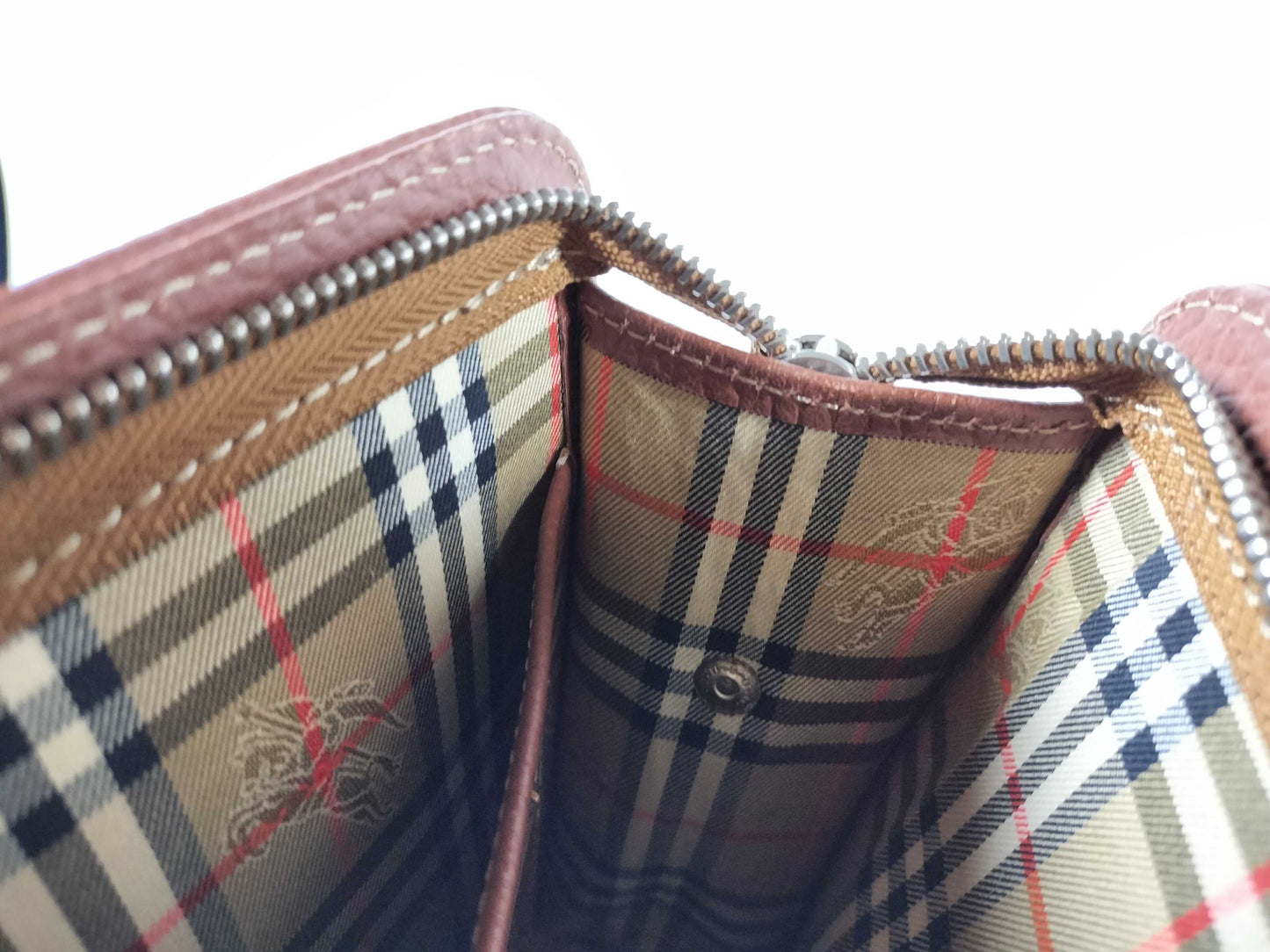 (10309_0109) BURBERRY Leather Second Bag Brown Second Bag