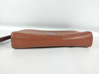 (10309_0109) BURBERRY Leather Second Bag Brown Second Bag