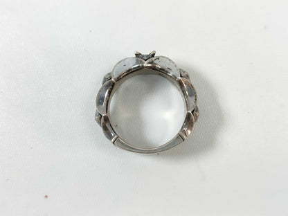 Bloody Mary Colored Stone Ring 925 11.6g