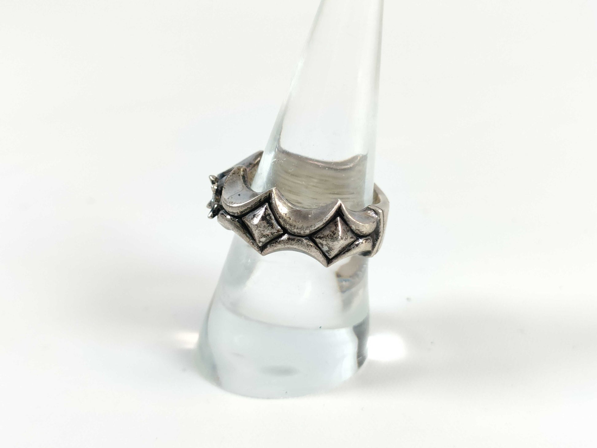 Bloody Mary Colored Stone Ring 925 11.6g