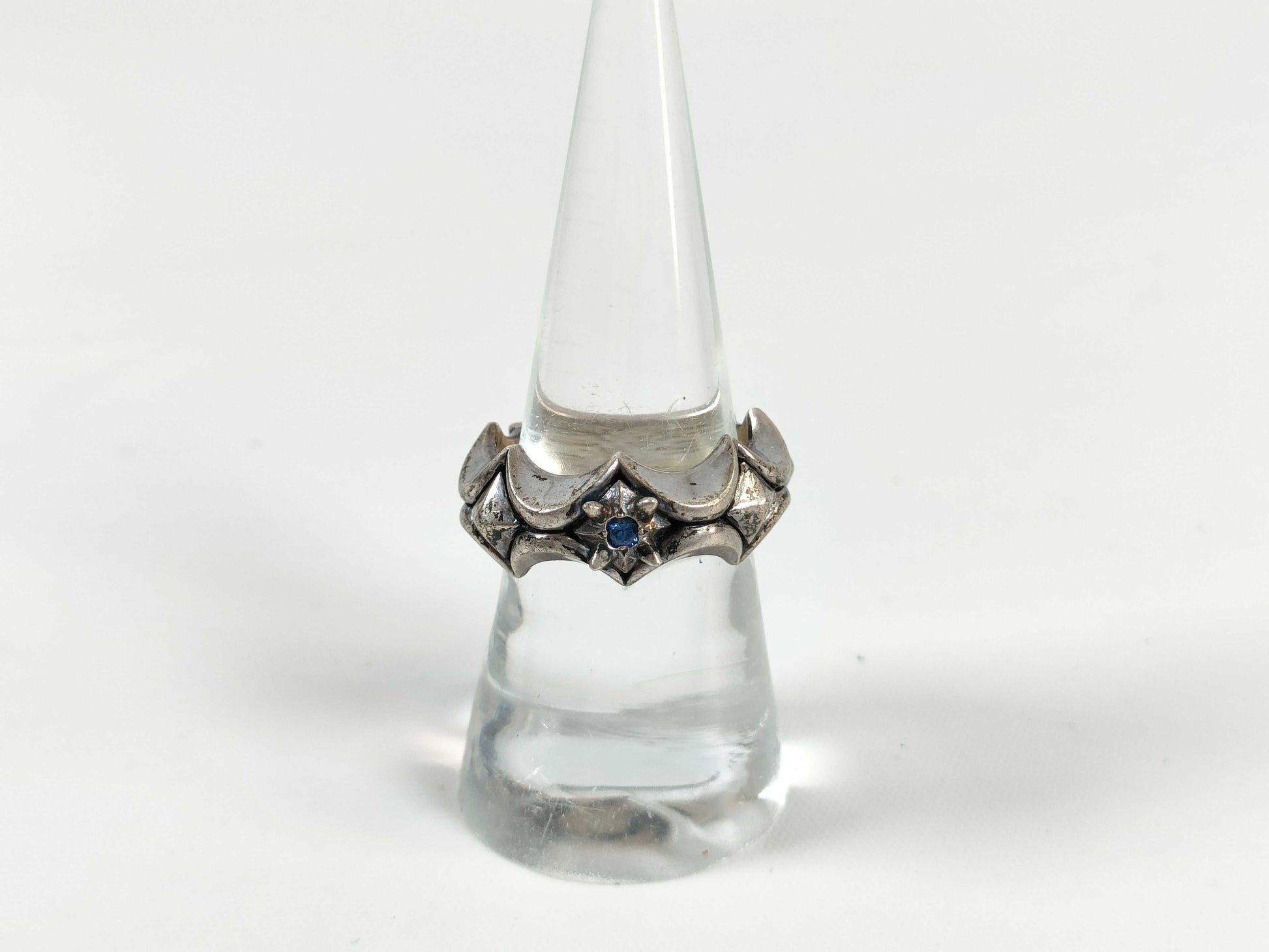 Bloody Mary Colored Stone Ring 925 11.6g