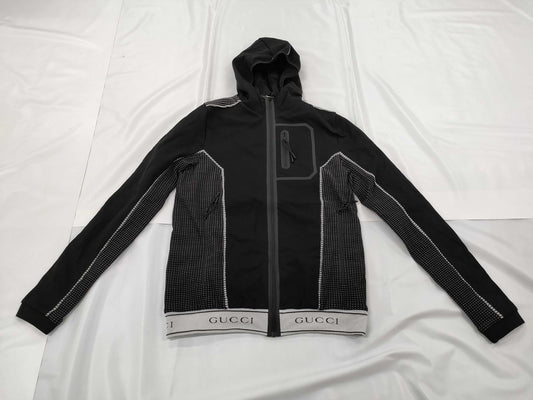 GUCCI 703361 Hooded Zip Jacket with Hanger, Size M