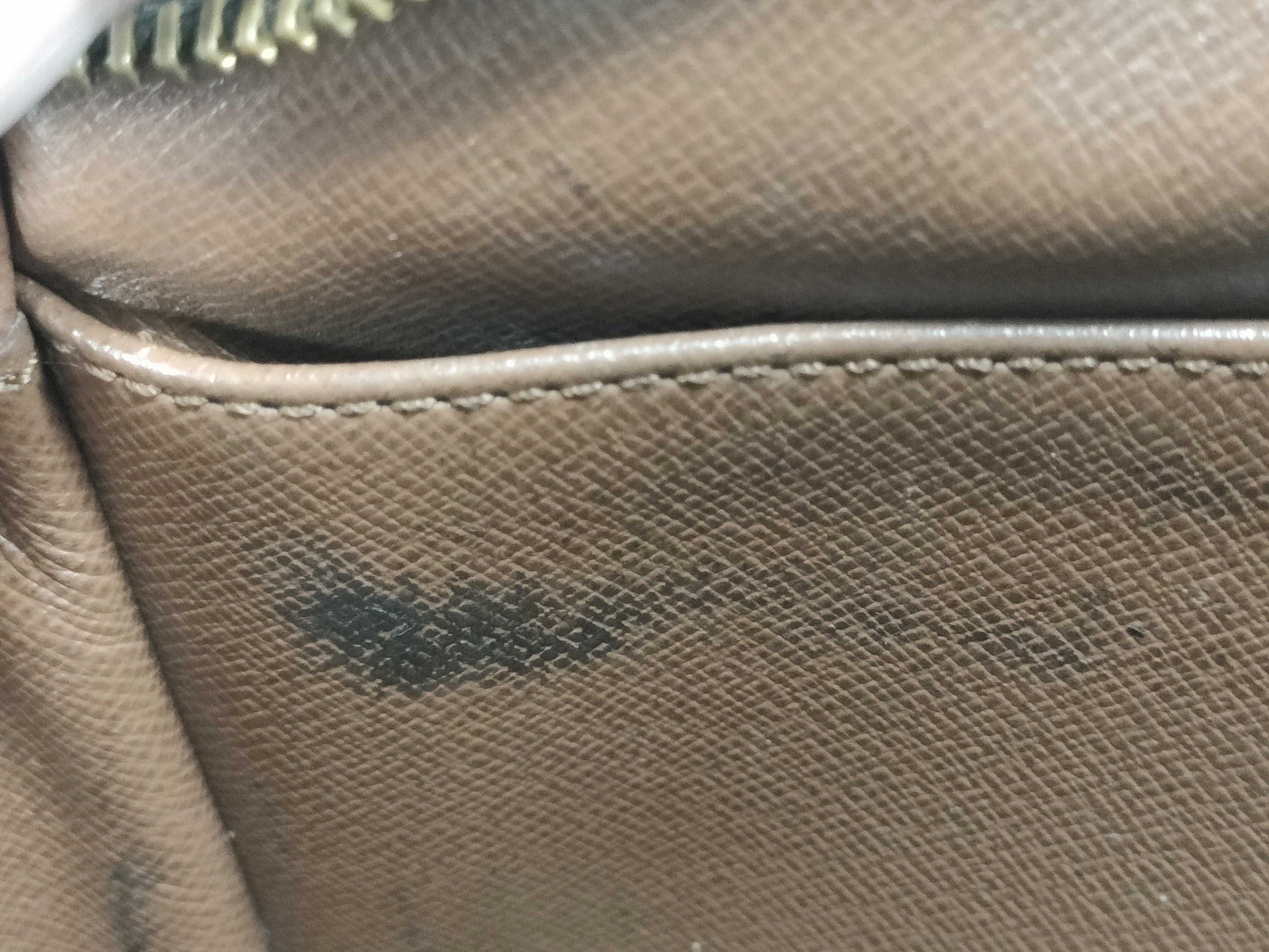 (10320_0128) LOUIS VUITTON Monogram Compiègne Second Bag/Clutch Bag, PVC Leather, M51847, Brown with Gold Hardware, Men's Second Bag