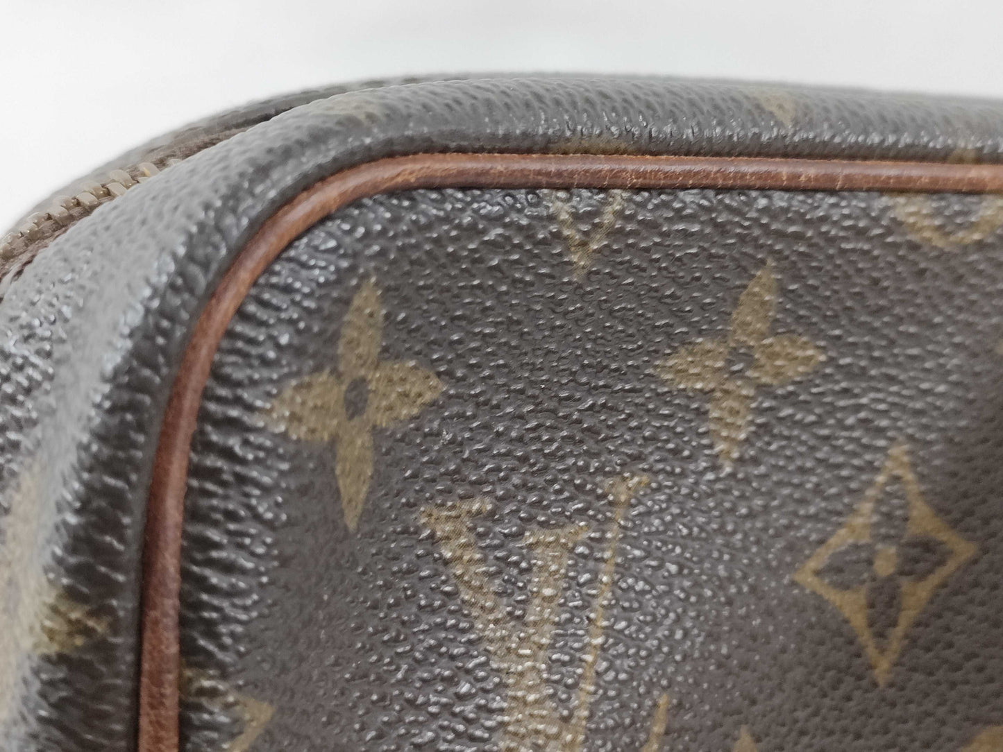 (10320_0128) LOUIS VUITTON Monogram Compiègne Second Bag/Clutch Bag, PVC Leather, M51847, Brown with Gold Hardware, Men's Second Bag