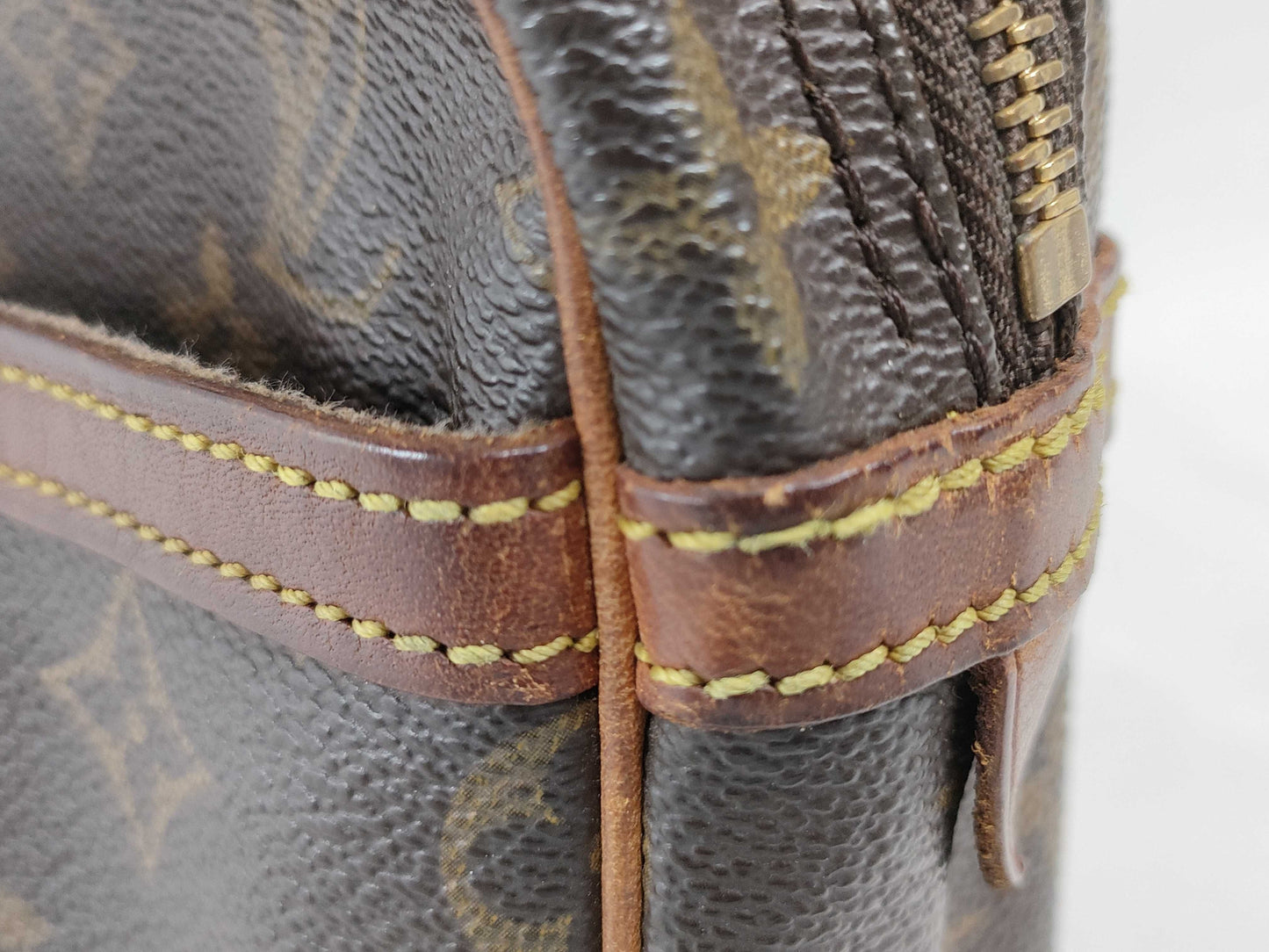 (10320_0128) LOUIS VUITTON Monogram Compiègne Second Bag/Clutch Bag, PVC Leather, M51847, Brown with Gold Hardware, Men's Second Bag