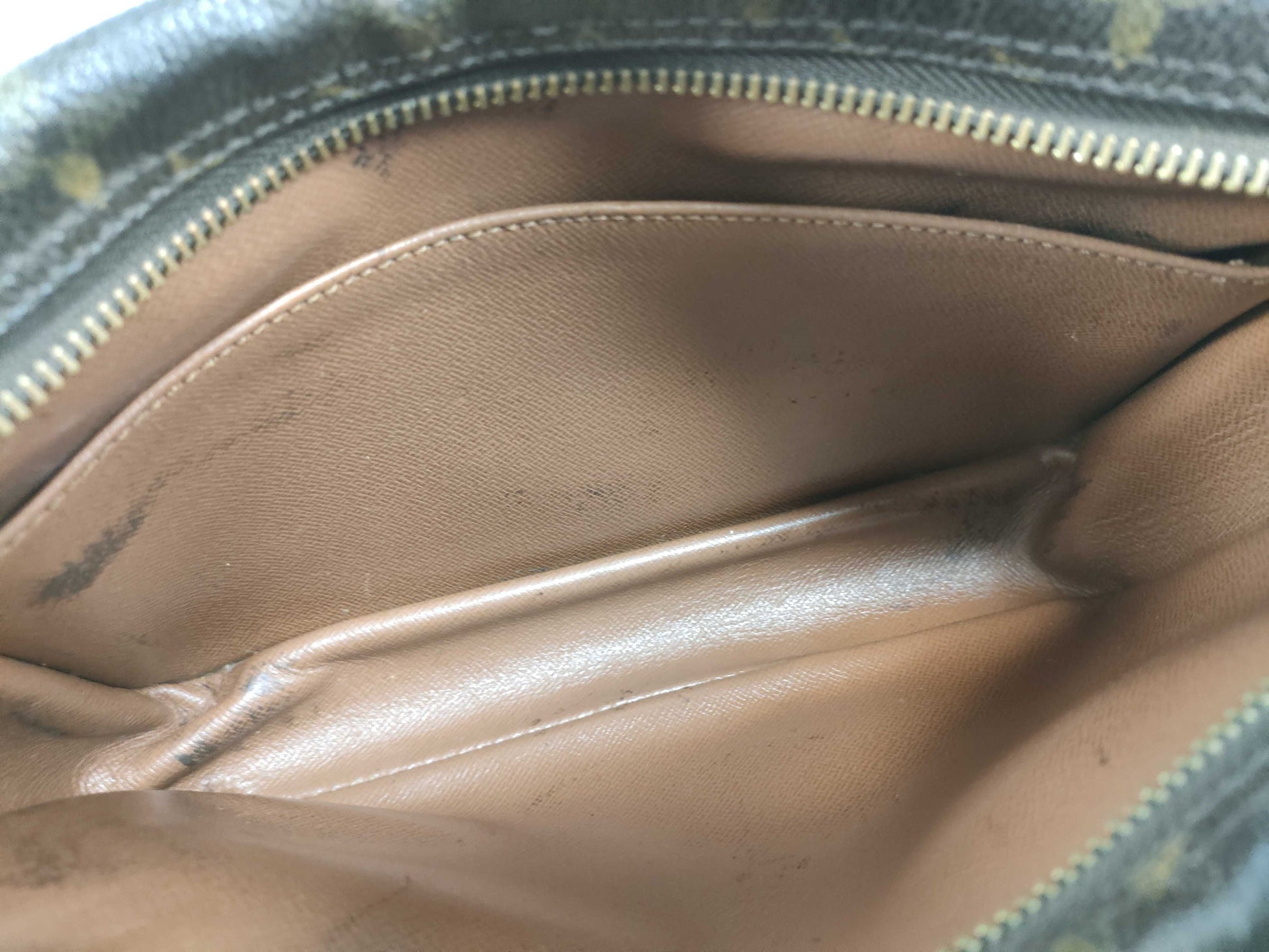 (10320_0128) LOUIS VUITTON Monogram Compiègne Second Bag/Clutch Bag, PVC Leather, M51847, Brown with Gold Hardware, Men's Second Bag