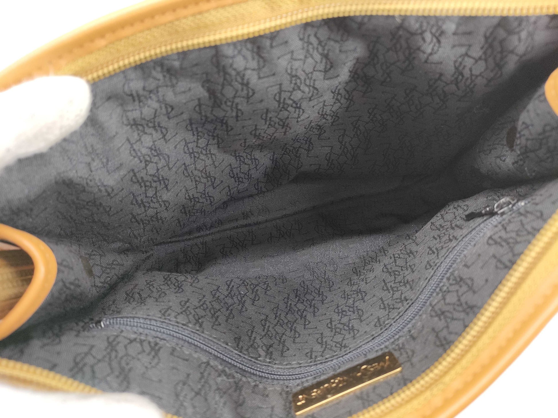 (10309_0073) Yves Saint Laurent PVC x Canvas Clutch Bag Second Bag