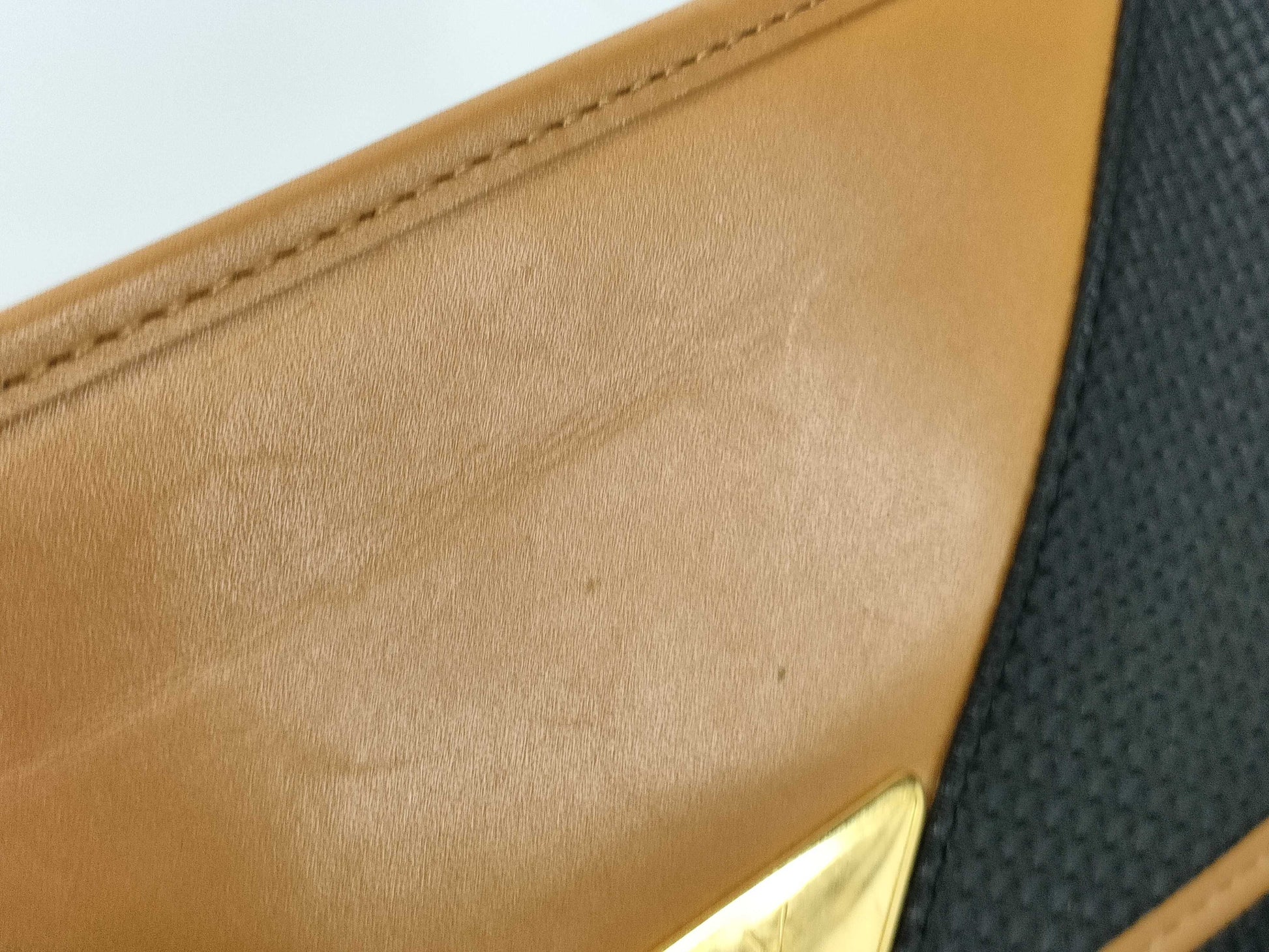 (10309_0073) Yves Saint Laurent PVC x Canvas Clutch Bag Second Bag