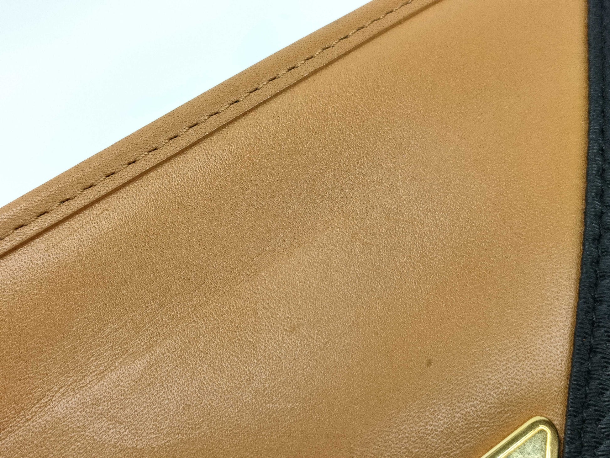 (10309_0073) Yves Saint Laurent PVC x Canvas Clutch Bag Second Bag
