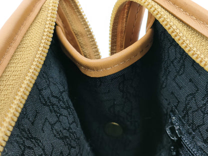 (10309_0073) Yves Saint Laurent PVC x Canvas Clutch Bag Second Bag