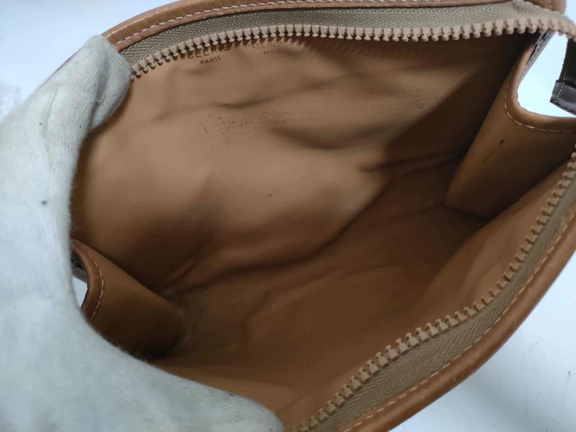 CELINE Macadam Triomphe Second Bag in Brown