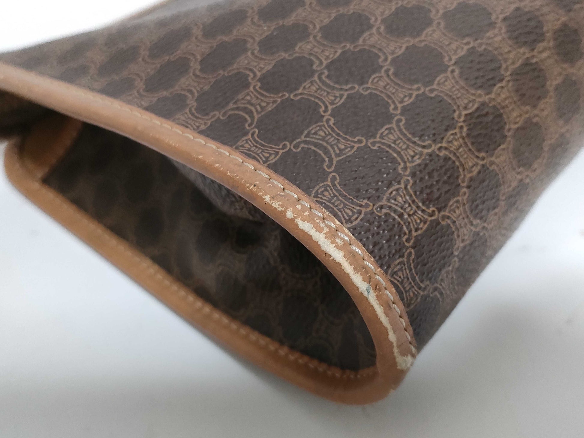 CELINE Macadam Triomphe Second Bag in Brown