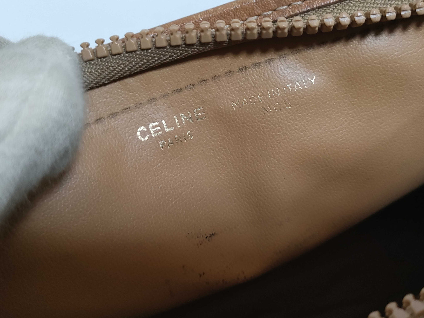 CELINE Macadam Triomphe Second Bag in Brown