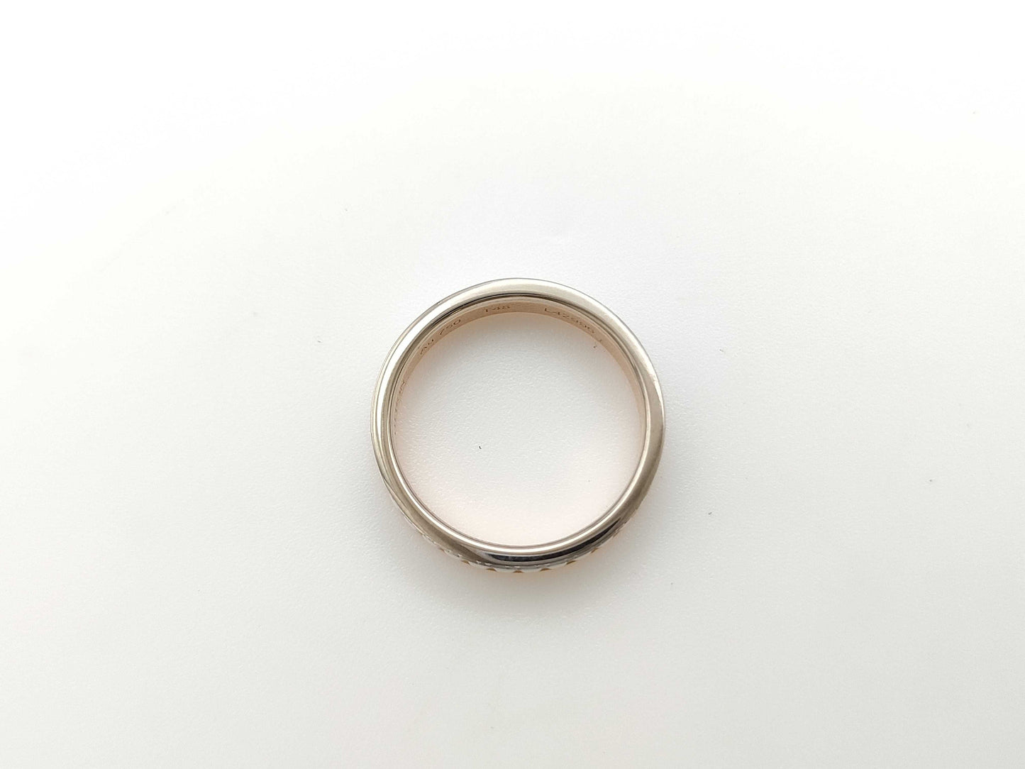 BOUCHERON Quatre #48 Ceramic Diamond Au750 2.3g Ring 