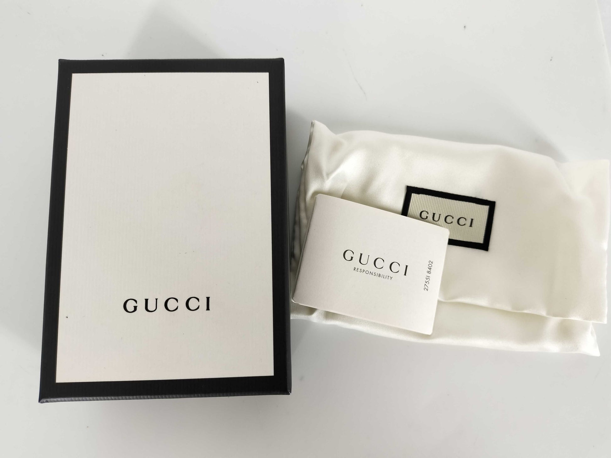 GUCCI Guccissima 138093 Guccissima Key Case Black Key Case/Key Holder