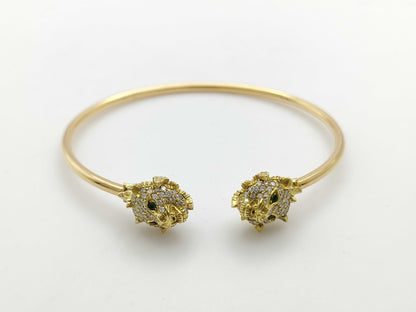 GUCCI Merveille #17 Colored Stone Diamond Bracelet/Bangle in Yellow Gold and Au750, 14.6g 