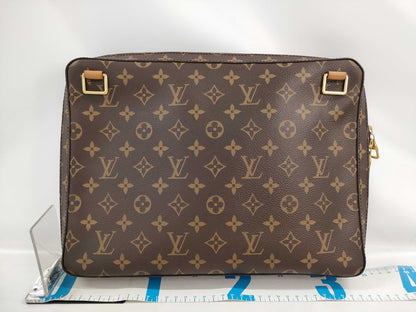 (10307_0060) LOUIS VUITTON Soft Trunk Messenger MM Shoulder Bag Monogram M44754 Brown Canvas with Gold Hardware BA2199 Second Bag