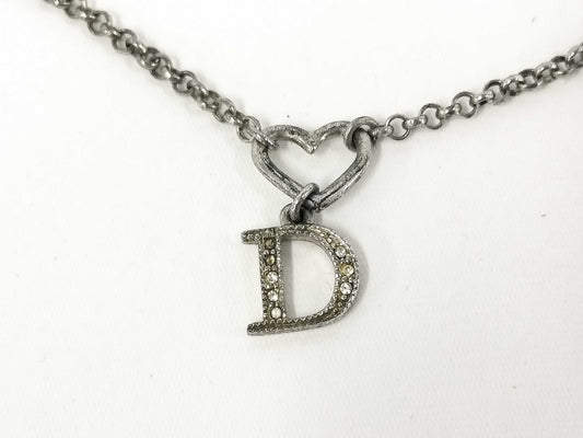 Dior Dior Dior Necklace Rhinestone Heart Accessory Necklace