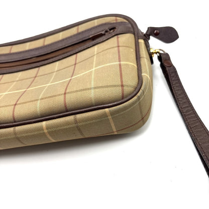 (10310_0350) BURBERRY Check Leather Second Bag