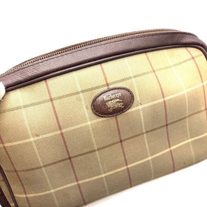 (10310_0350) BURBERRY Check Leather Second Bag