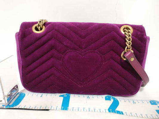 GUCCI GUCCI GG Marmont Velvet Chain Shoulder Bag Shoulder Bag