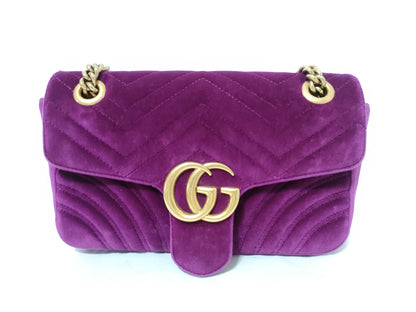 GUCCI GUCCI GG Marmont Velvet Chain Shoulder Bag Shoulder Bag