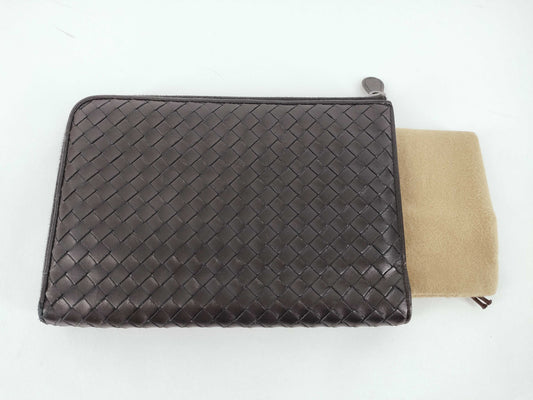 BOTTEGA VENETA Intrecciato Bottega Veneta Clutch Bag Second Bag Intrecciato Black Bag Second Bag