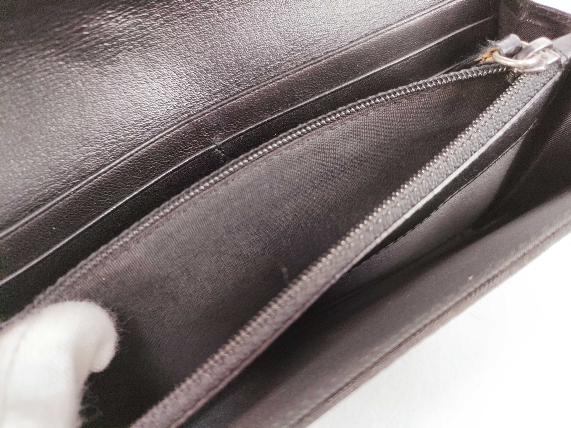 Dior Trotter Christian Dior Long Wallet Trotter Ethnic Heart Black Wallet