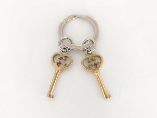 GUCCI Interlocking Lovely Heart Key Ring Key Case/Key Holder