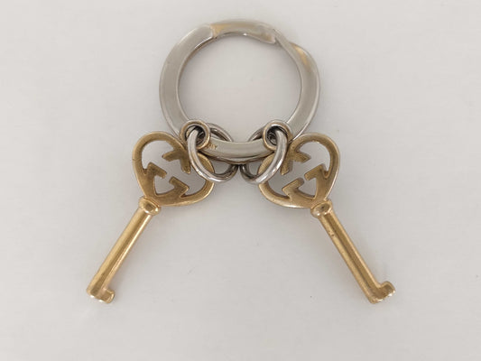 GUCCI Interlocking Lovely Heart Key Ring Key Case/Key Holder