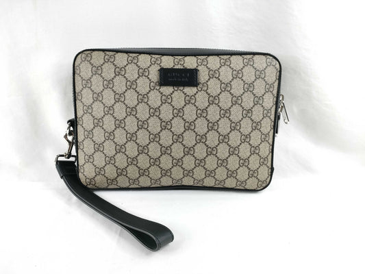 GUCCI GG Supreme 450949 GG Supreme Second Bag Black Second Bag