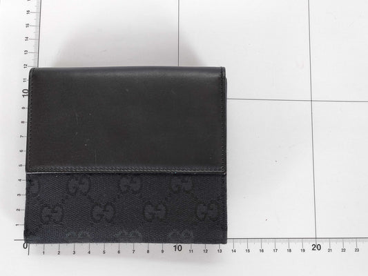 GUCCI GG Canvas Gucci Jackie Compact Wallet