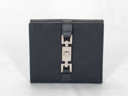 GUCCI GG Canvas Gucci Jackie Compact Wallet