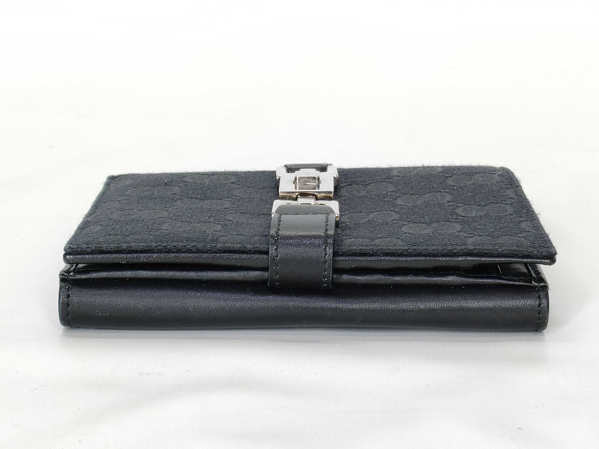 GUCCI GG Canvas Gucci Jackie Compact Wallet