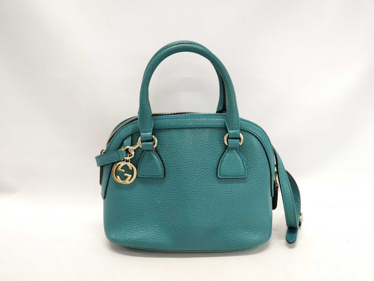 GUCCI 2-Way Shoulder Bag Interlocking Handbag