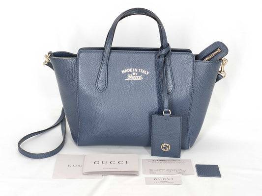 GUCCI Swing Mini Handbag with Top Handle and Gold Hardware 368827 498879