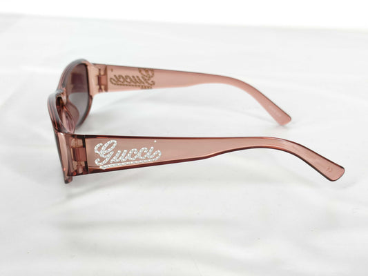 GUCCI Sunglasses Pink Rhinestone 57□12 Sunglasses/Eyeglasses