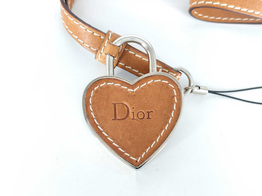 Dior Neck Strap with Silver Hardware