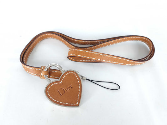 Dior Neck Strap with Silver Hardware