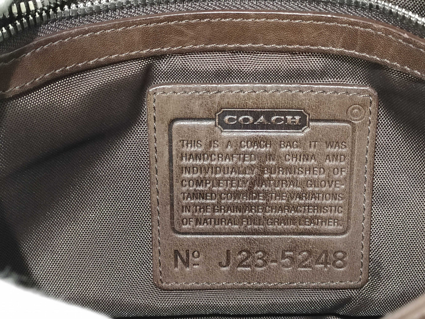 COACH Leather J23-5248 Second Bag