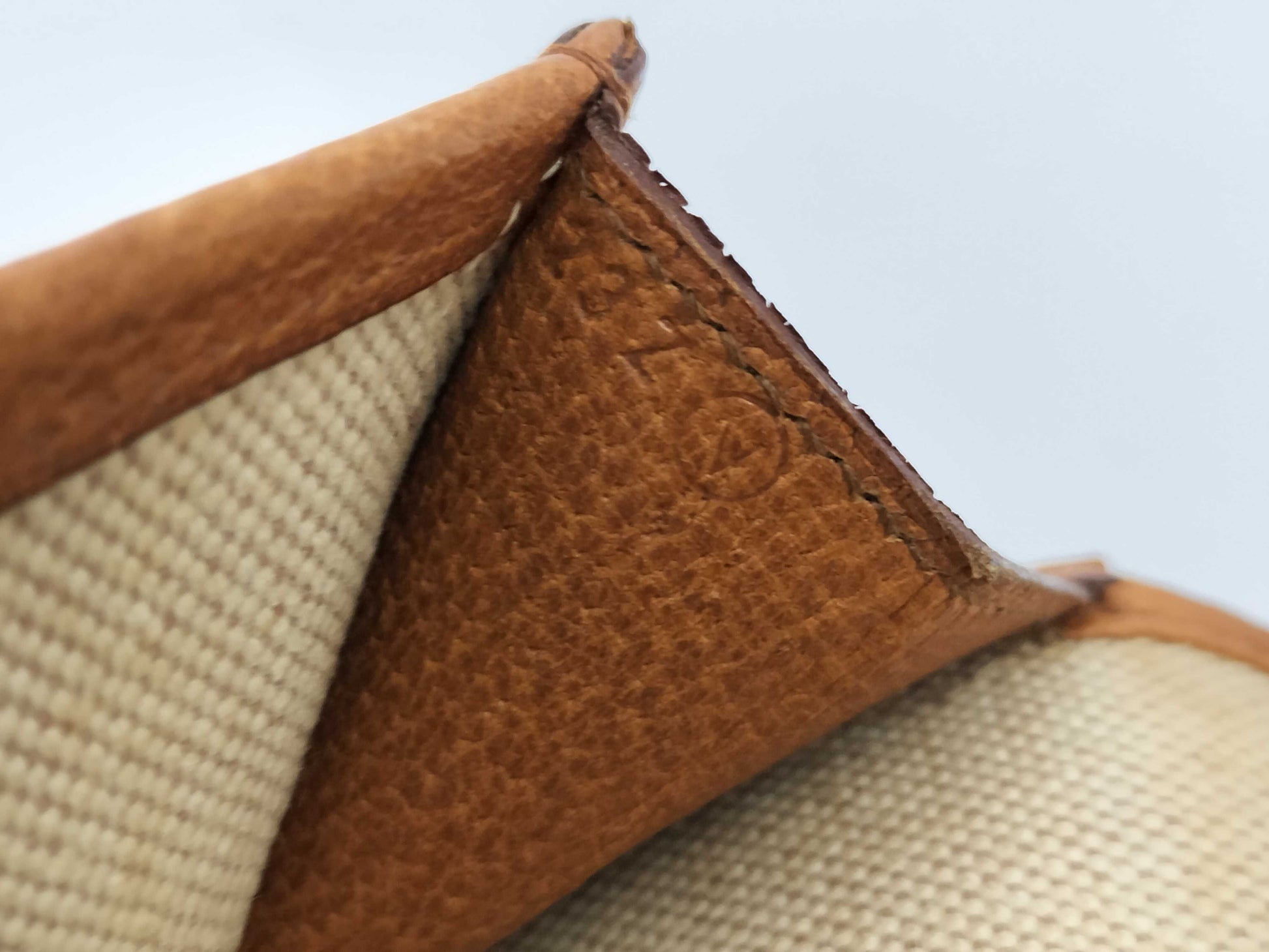 HERMES Jige PM Pigskin Brown Clutch Bag 