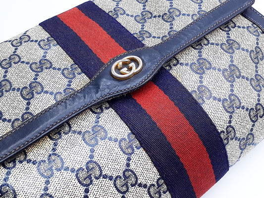 GUCCI 5-piece set GG Supreme Sherry Line leather second bag, leather clutch, and second bag