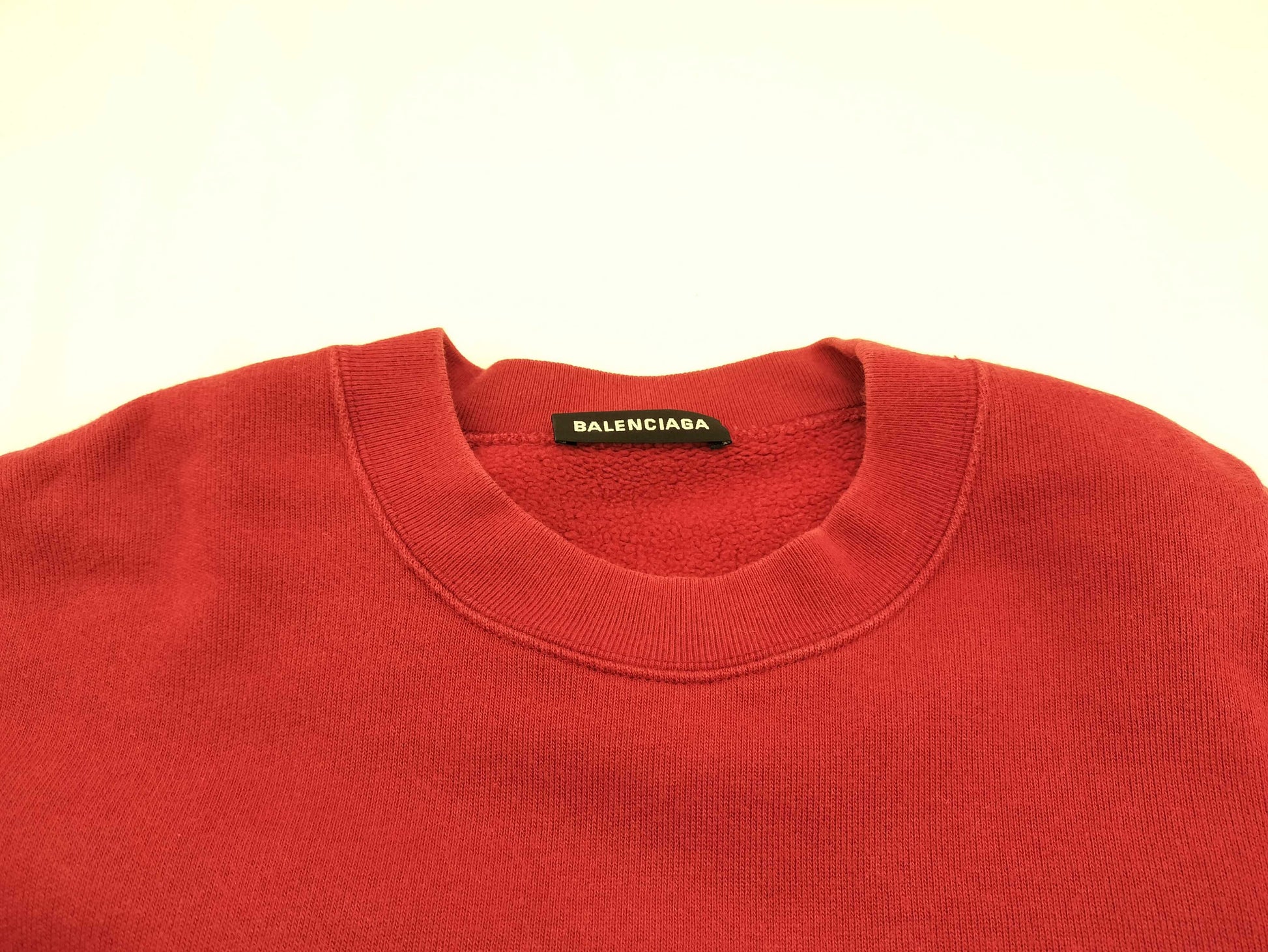 BALENCIAGA BALENCIAGA Sweatshirt, XS, Red. Oversized Top
