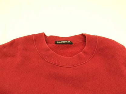 BALENCIAGA BALENCIAGA Sweatshirt, XS, Red. Oversized Top
